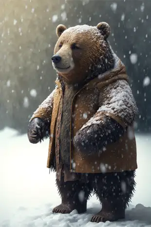 botter17_realistic_3d_render_of_brown_bear_wearing_a_patchwork__d19c3b07-4f99-4bc2-9cf2-7d745dd4aeeb.png
