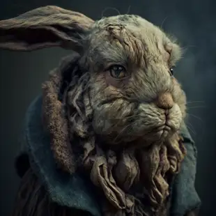 botter17_very_old_bunny_detailed_wrinkled_head_lonely_6f918d1d-f9b5-4fb8-9e39-c90c35ed651d.png