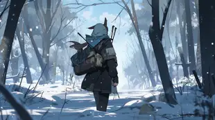 botter17_A_hunter_walking_in_the_snow_in_the_woods_in_the_winte_3d7924c4-4009-4482-83e7-47fb7c078574.png