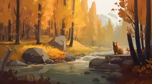 botter17_a_bear_in_the_autumn_woods_near_a_stream_of_water_in_t_5e5dc416-5e13-4845-8ff4-3213600466ff.png