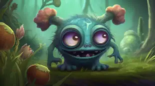 botter17_a_cute_happy_furry_alien_with_multiple_eyes_in_the_sty_134491c7-c583-4a76-a6fb-184ad91e5c51.png