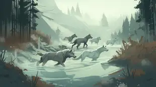 botter17_a_pack_of_wolfs_running_through_a_stream_of_water_in_t_4ffe8d80-93ff-4187-8aeb-e23c6c59c368.png