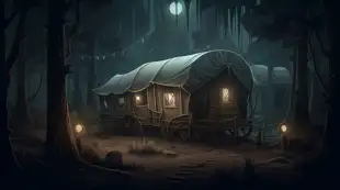 botter17_abandoned_circus_caravan_in_the_dark_woods_in_the_styl_0a85925d-cf8d-4ed0-8bb2-46c107010b4a.png