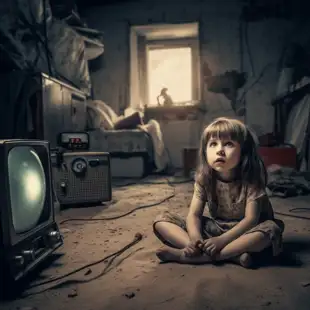 botter17_a_scared_little_girl_sitting_on_the_floor_watching_a_w_c258953b-23ee-45ef-b18e-35477b29ee2a.png