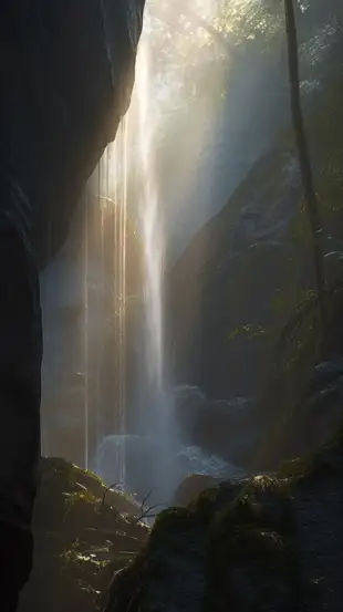 botter17_cinematic_realism_a_waterfall_in_a_forest_volumetric_l_409aedd5-a482-4910-856d-01d62bb43c0d.png