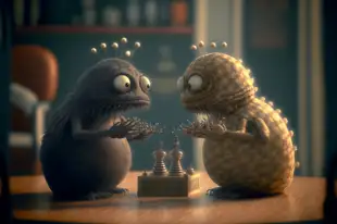 botter17_realistic_render_of_2_sticky_monsters_playing_chess_in_1c8cc756-47e3-4a04-9150-b1911e8b591c.png