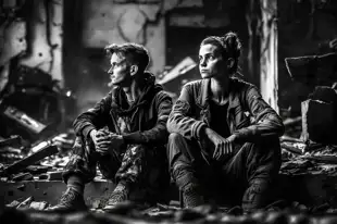 botter17_black_and_white_photo_of_2_victims_of_war_sitting_on_t_8bdf133a-160f-4214-b137-9ecfbd25f3e9.png