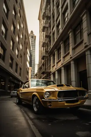 botter17_cinematic_realistic_photo_of_a_golden_Ford_Mustang_in__8c8a84b6-7715-4b5e-a001-d8740b8bc119.png