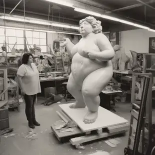 botter17_a_vintage_photo_of_a_unfinished_sculpture_of_a_chubby__e6c8aec9-7b43-44a4-be99-c6258ee6c3f0.png
