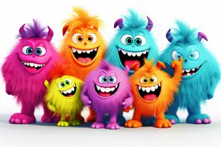 behindthecouch_group_of_happy_colorful_furry_monsters_in_the_st_15b85b37-4833-4064-8926-d8bdd94fa0df.png