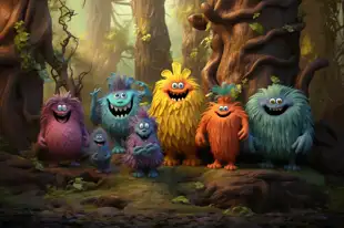 behindthecouch_group_of_happy_colorful_furry_monsters_standing__334c6bfc-b9e8-405a-9e11-eaeca64e52db.png