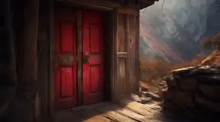 botter17_cinematic_realism_a_old_red_wooden_door_in_the_mountai_3789e69c-2e02-434c-8811-22d53eab79e0.png