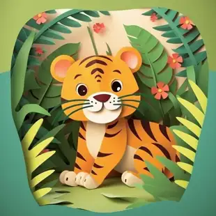 botter17_cute_cartoon_tiger_in_the_jungle_made_of_paper_6bda0015-b826-47f2-a602-ed44366fefce.png