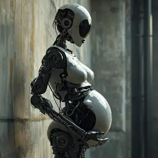behindthecouch_hyper_realistic_image_of_a_pregnant_robot_--v_6_87572523-02af-48d7-9749-b6aa3fff1524.png
