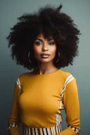 behindthecouch_an_portrait_flirty_black_woman_with_an_Afro_and__02968bba-c225-47e7-b305-1187b7c696d5.png