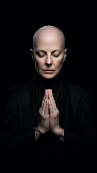 botter17_a_portrait_of_a_bald_woman_with_her_hands_folded_prayi_242053e7-0361-4e8b-b352-6a8d50dba27c.png